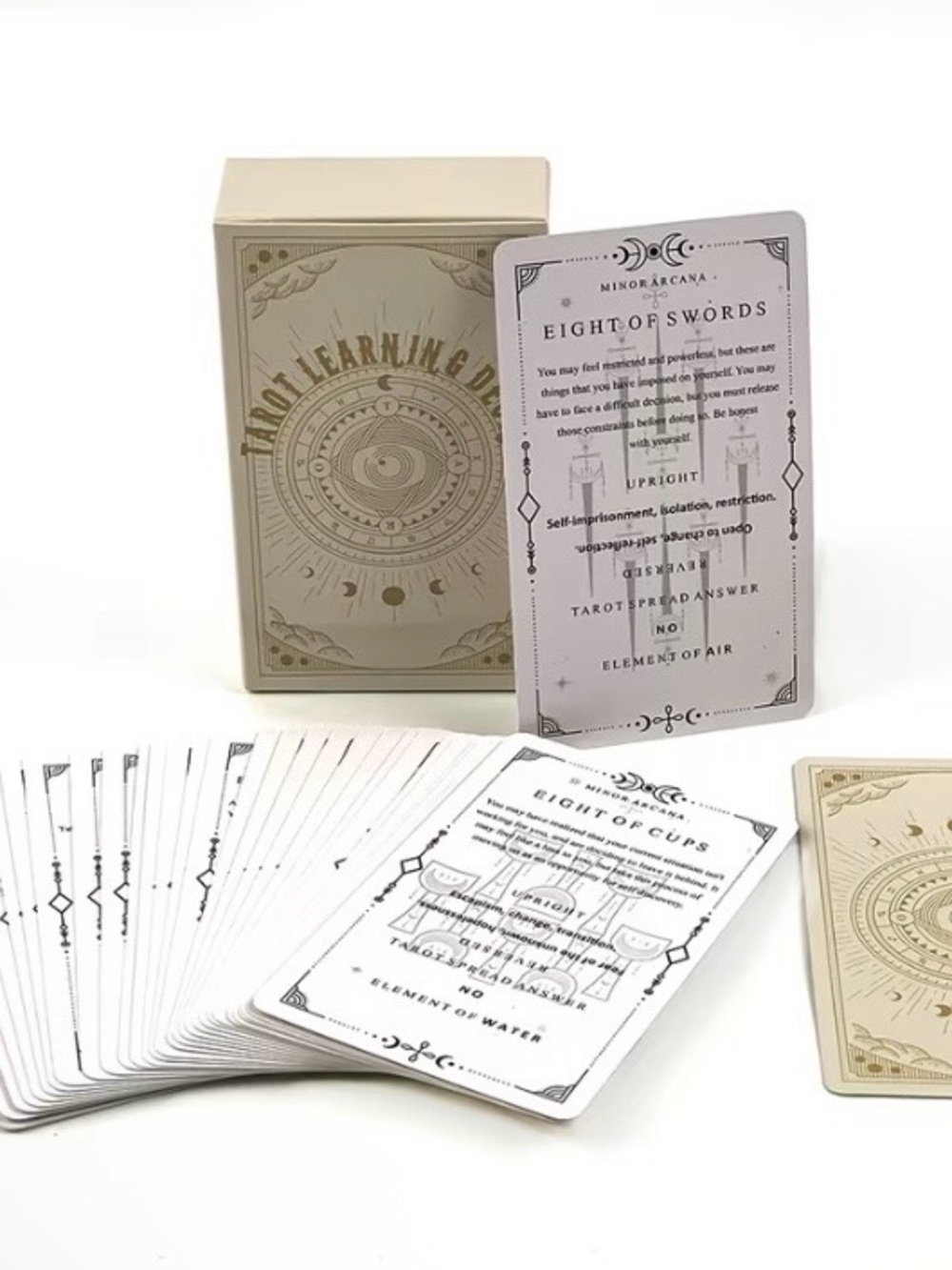 Tarot Learning Deck – 78 Elegant Divination Cards